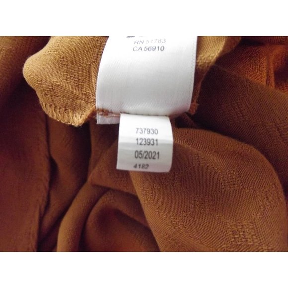 Maurices Tank Sz Medium Gold Pumpkin Spice sleeveless racerback top blouse shirt - Picture 9 of 9